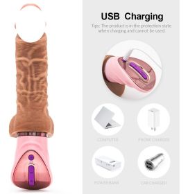 Silicone Soft Penis;  Sucker And Vibrator Remote Control 7 vibration modes; thrusting Dil-do toy for Women with 8 Vibrating Modes Silicone Dil-do