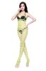 Blancho SE-142-GREEN Mesh Hole Open Crotch Body Stocking - Green - Medium